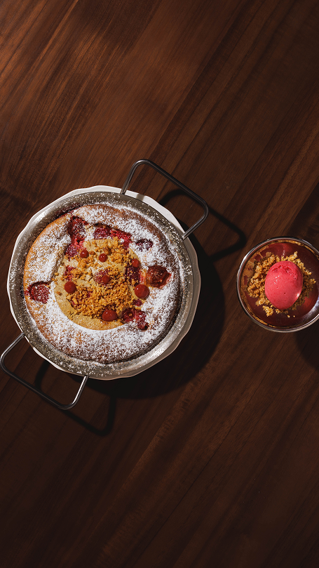 Clafoutis, Seasonal Fruit