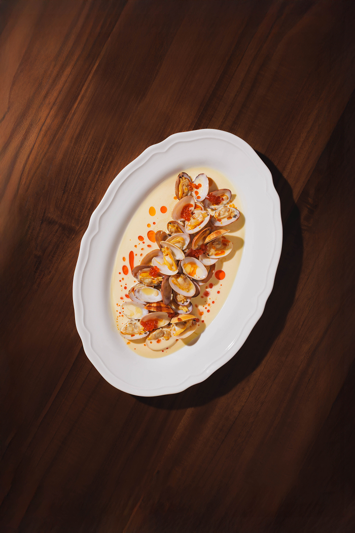 Ashari Clams, Sake, Beurre Blanc