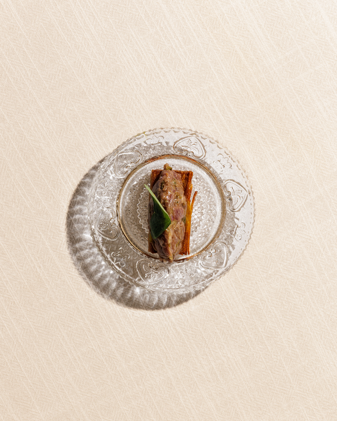 Beef Tartare, Potato Millefeuilles