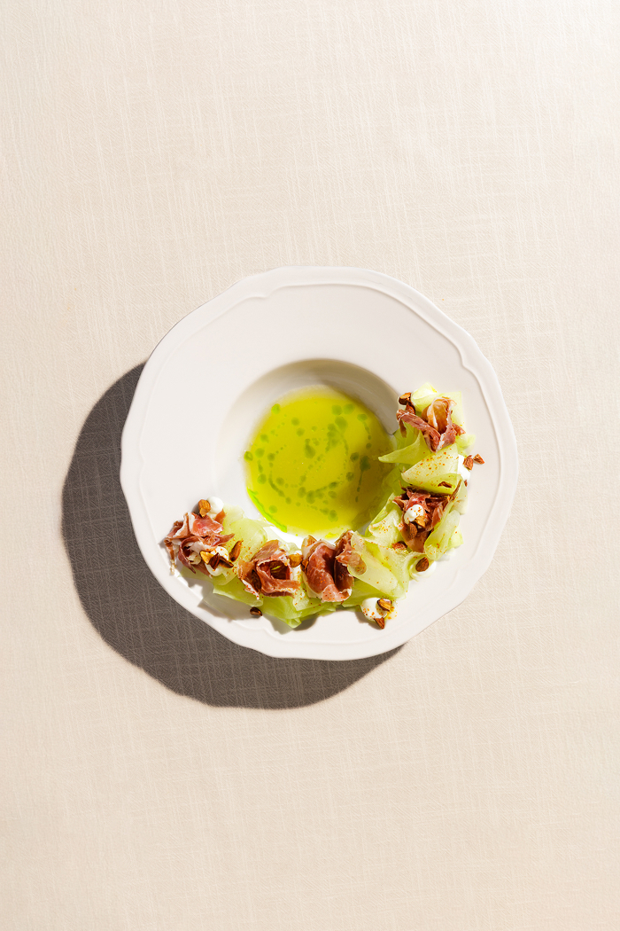 Gazpacho, Jamón Ibérico, Melon