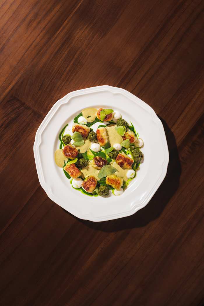 Gnocchi, Sage Pesto, Ricotta