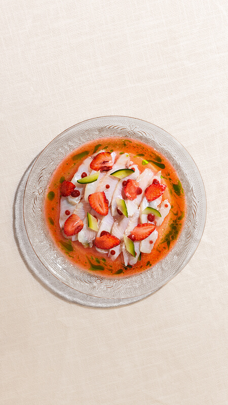 Hamachi, Pomelo, Grapes, Dashi