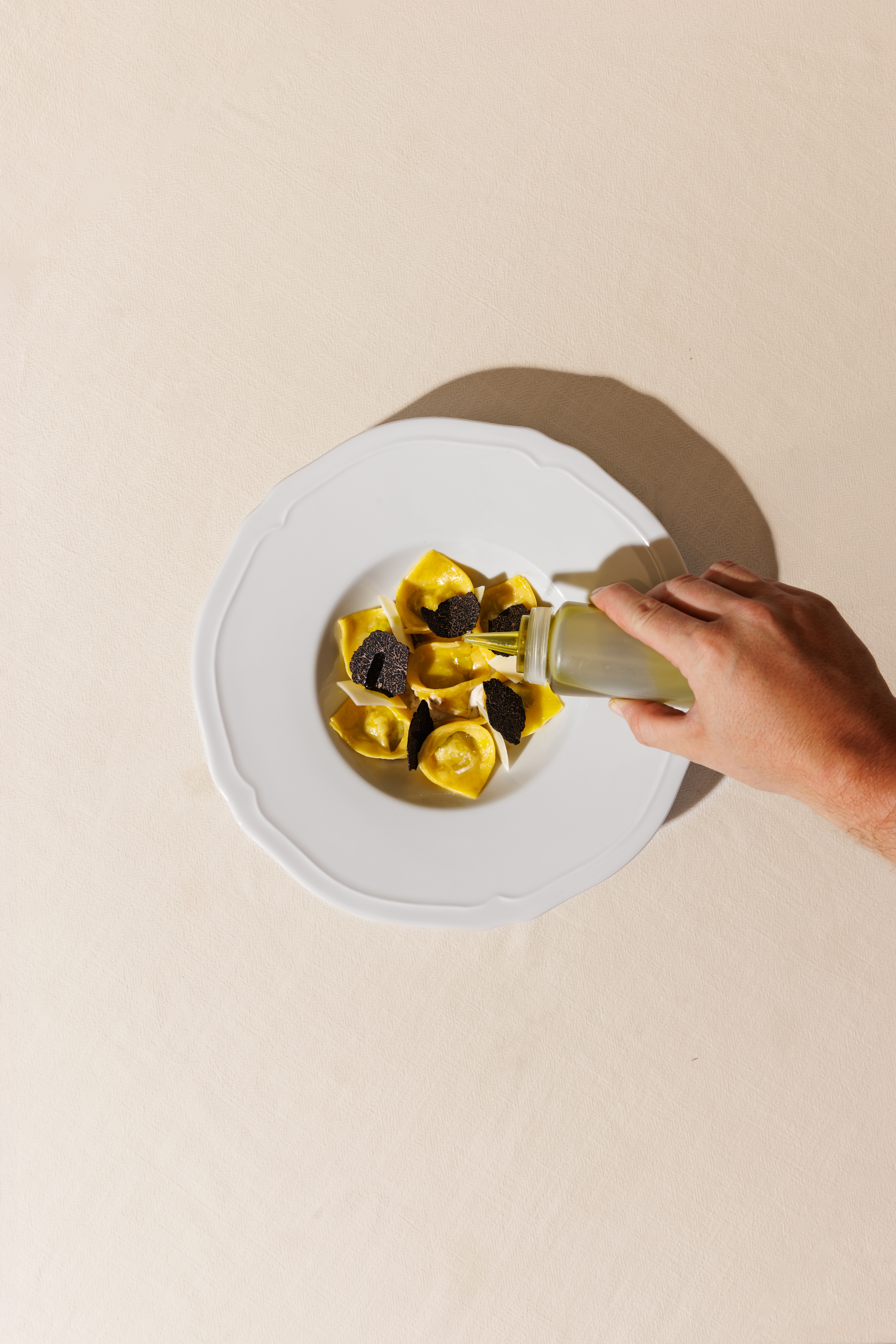 Tortellini Truffle, Comté, Paris Ham, Mascarpone