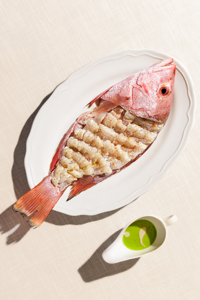 Madai Sashimi, Yuzukosho Vinaigrette