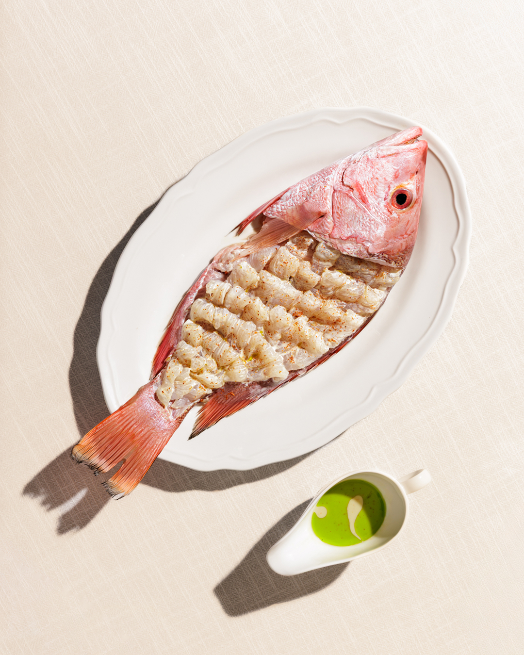 Madai Sashimi, Yuzukosho Vinaigrette