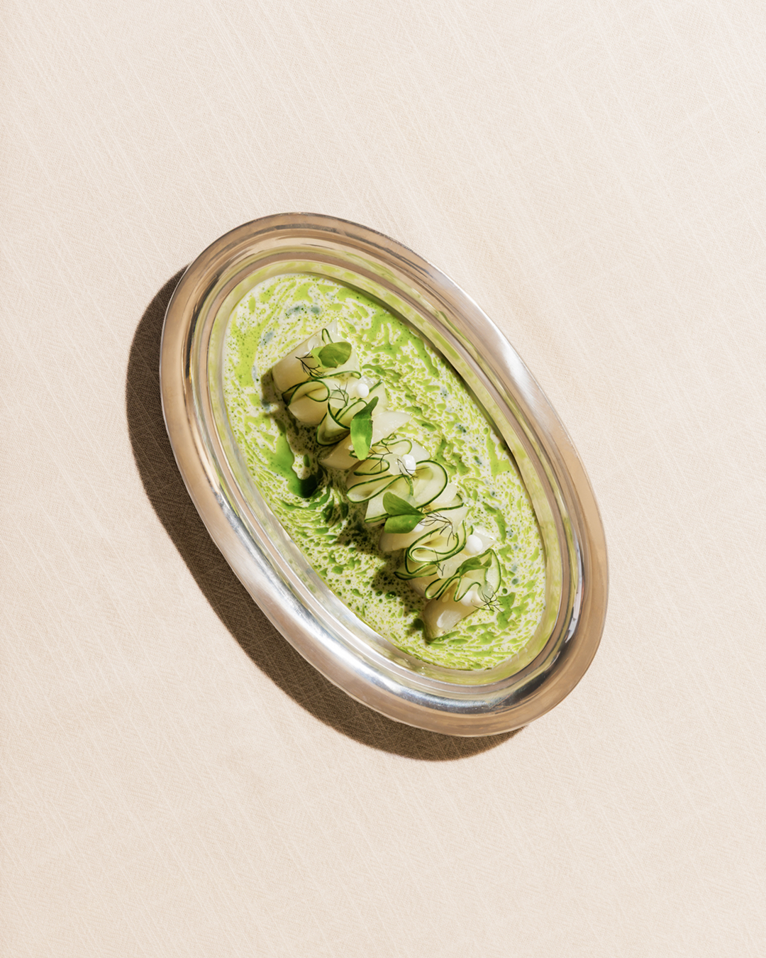 Scallop Crudo, Cucumber, Lemon, Buttermilk