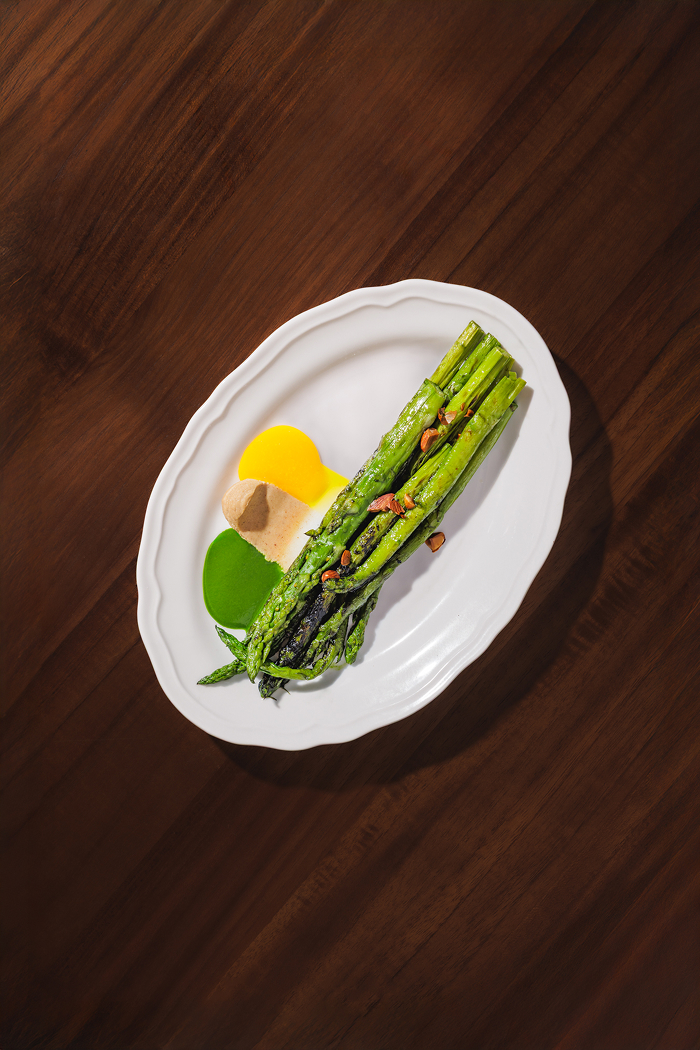 Wood Fired Broccolini, Egg Yolk, Miso 